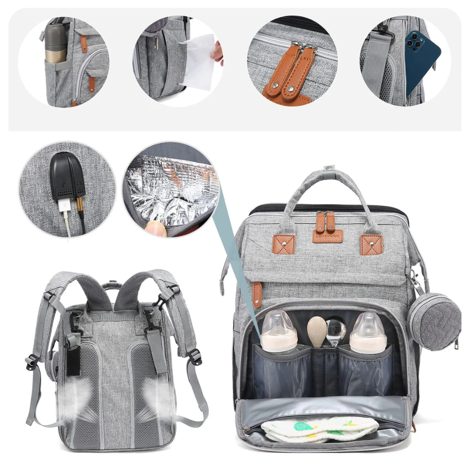 3-in-1 Baby Reise Tasche mit Bettfunktion