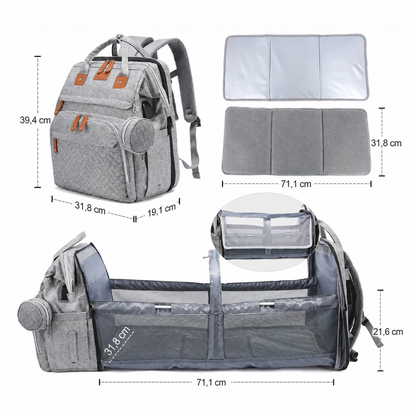 3-in-1 Baby Reise Tasche mit Bettfunktion